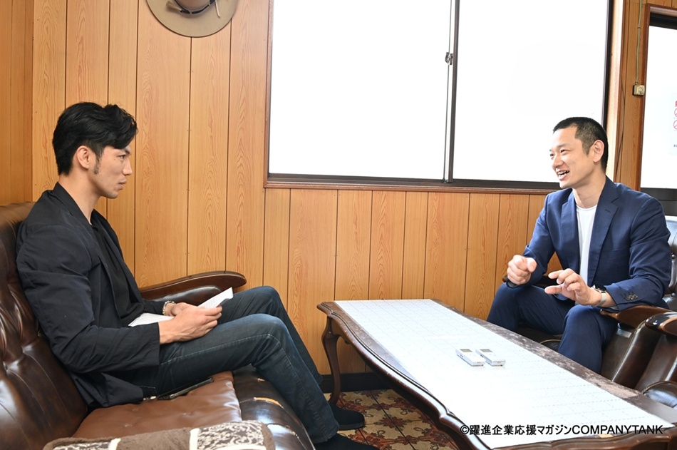 村田諒太さん取材風景